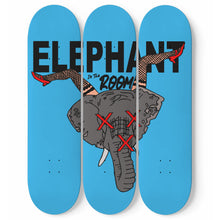 Load image into Gallery viewer, ELEPHANT IN THE ROOM LEGS UP SKATEBOARD WALL ART
