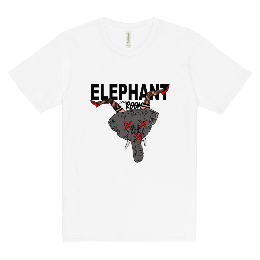 ELEPHANT IN THE ROOM LEGS UP HEMP T-SHIRT